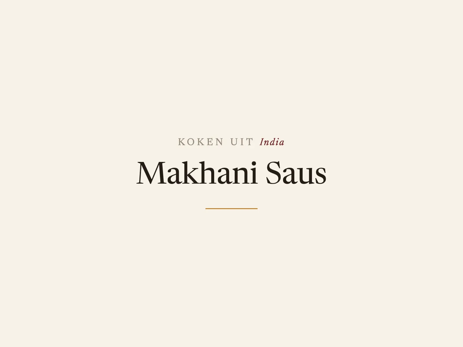 Makhani Saus